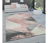 Paco Home Alfombra salón Pelo Corto Vintage Pastel Motivos Abstractos Distintos Estilos, tamaño:60x100 cm, Color:Multicolor