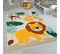 Paco Home Alfombras Infantiles Juego Pelo Corto Coloridas Diferentes Diseños, tamaño:160x220 cm, Color:Beige 3