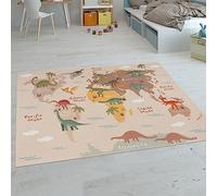 Paco Home Alfombras Infantiles Juego Pelo Corto Coloridas Diferentes Diseños, tamaño:200x290 cm, Color:Beige 2
