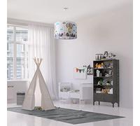 Paco Home Lámpara Cuarto Infantil De Suspensión Cuarto Bebé Bomberos Policía Carretera Chicos Chicas E27