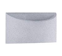 Paco Home Luminaria Pared Interior Lámp. Mural Pasillo Luz Indirecta Up Down Efecto Casqui G9 Ambiente Acogedor, Bombilla: Sin bombillas, Color: Piedra arenisca gris