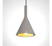 Paco Home Luminaria Suspendida, E27, Lámpara Para Salón, Comedor Y Cocina De Altura Ajustable, Color: Hormigón-piedra-gris, Bombilla: Sin bombillas