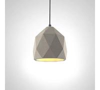 Paco Home Luminaria Suspendida, E27, Lámpara Para Salón, Comedor Y Cocina De Altura Ajustable, Color: Hormigón-piedra-gris, Bombilla: Sin bombillas