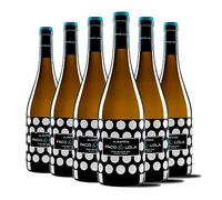 Paco & Lola Albariño 2021 - Vino Blanco Albariño - Ideal para Comer Sushi, Arroces, Pescados y Ensaladas - Pack 6 Botellas 750ml