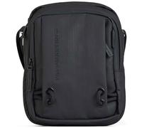 PACO MARTINEZ Bandolera Hecha con Nylon, Cuerdas, Bolso para Hombre, Tamaño Mediano, Asas Largas, Color Negro - 26x19x9 Centímetros