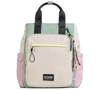 PACO MARTINEZ Mochila Traveller Multicolor para Mujer, Bolso Mochila para Portátil 13", Tamaño Grande, Asas Dobles, Color Gris, Malva, Verde Menta y Amarillo - 37x42x22 Centímetros