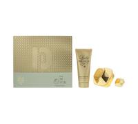Paco Rabanne Lady Million - Set de regalo de 3 piezas: Eau de Parfum 80 ml, loción corporal 100 ml + EDP 5 ml