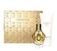 Paco Rabanne Million Gold For Her - Caja de regalo para mujer, perfume Edp 50 ml y leche corporal de 100 ml