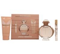 Paco Rabanne Olympea Set de Regalo 80ml EDP + 100ml Loción Corporal + 10ml EDP Vaporizador Viaje