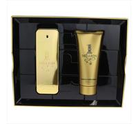 Paco Rabanne One Million For Men 2 piezas Caja de lata (3.4 oz Eau de Toilette Spray + 3.4 oz Gel de ducha)