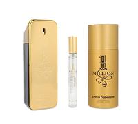 Paco Rabanne One Million Men - Set de 3 botes de lata para hombre (3.4 Eau de Toilette + 5.1 Desodorante en spray + 0.34 Travel Spray)