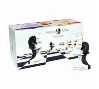 Paco Sako Chess Pieces (Black and White)