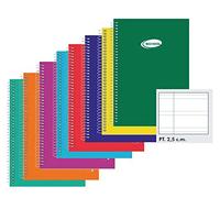 Pacsa 16430 - Pack 10 Cuadernos 60 g, tamaño 1/4, 80 hojas pautadas