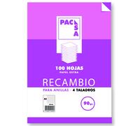 Pacsa 21263 recambio 100h a4 pauta 2,5 con margen