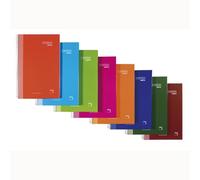 Pacsa Cuaderno Premium Extra 80H Folio 90gr 4x4 mm Tapa Extradura Pack 4 Unidades Colores Surtidos