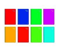 Pacsa Cuaderno Xtra 80 Hojas 4x4 Tapa Dura Folio 60gr Colores Surtido -5u-