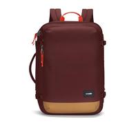 Pacsafe Go 34L Mochila de viaje rojo oscuro, fibra sintética, 32 x 47 x 20cm