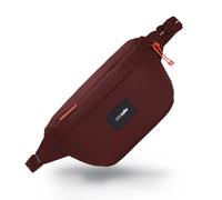 Pacsafe go sling pack - bolso bandolera antirrobo de 2,5 litros - rojo granate