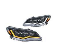 PaCsci Faros Delanteros Para Civic 8th Gen CIIMO FD2 FD1 FD3 2007-2012 Faros Coche Todos LED DRL Animación Proyector Señal Giro Móvil Faro Delantero Coche(2PCS LHD Headlight)