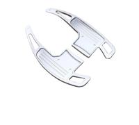 PaCsci Shift Paddle Extension Para Mustang 15-23 Palancas De Cambio Volante Extensión Paleta Cubierta Aleación Aluminio(White)