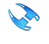 PaCsci Shift Paddle Extension Para Mustang 15-23 Palancas De Cambio Volante Extensión Paleta Cubierta Aleación Aluminio(Azul)