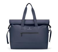 Pactastic 51L Rolltop Bolsa de viaje con correa extraíble y ajustable en longitud | Fin de semana ajustable con compartimento frontal para objetos de valor | 49 x 21 x 52 cm, azul oscuro, extra-large,