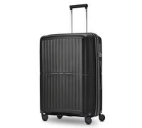 Pactastic Colección 01 y 01+, negro/metálico, Koffer M (67 cm) erweiterbar, Carro rígido con ruedas giratorias