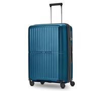 Pactastic Colección 01 y 01+, Turquesa metalizada, Koffer M (67 cm) erweiterbar, Carro rígido con ruedas giratorias