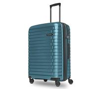 Pactastic Collection 04+BC, Azul Hielo Metálico, Koffer M (66 cm) erweiterbar, Carro rígido con ruedas giratorias