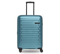 Pactastic Collection 04+BC, Azul Hielo Metálico, Koffer M (66 cm) erweiterbar, Carro rígido con ruedas giratorias