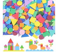 PacuM 1500 Piezas Goma EVA Adhesiva Coloridas Pegatinas Scrapbooking Patrón Geométrico Desarrolla Habilidades Prácticas y Estimula Creatividad para Manualidades Fiestas Artes Tarjetas