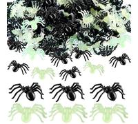PacuM 200 Piezas Araña Halloween Realista Arañas Plastico Pequeñas Aranhas Halloween Articulos de Broma Decoración para Sala de Estar Dormitorio Casa Embrujada Aula (2 Colores)