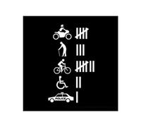 PacuM Accidente Hit/Kill Count Divertido Parachoques Pegatina Coches calcomanía Coche camión Coche Ventana Coche Pegatina calcomanía (Color : White, Size : 25cm*15cm)