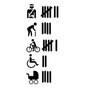 PacuM Hit Accident Count Pegatina calcomanía Humor Broma Coche Pegatinas Divertida Broma camión accidente recuento (Color : Black, Size : 20cm*7.8cm)