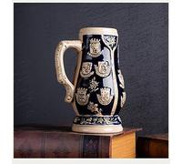 PacuM Jarra de Piedra de Cerveza Alemana, Piedra en Relieve, Jarra para Beber, Regalos Hechos a Mano, Estatua de Escultura de Jarra de Cerveza para Oficina en casa I 15x20cm (6x8 Pulgadas) Regalo