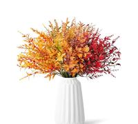 PacuM Ramos de Flores Artificiales 12 Paquetes Flores Artificiales otoño Ramos de Flores Artificiales Hojas Plantas Paquetes de Flores Artificiales de otoño para Decoración de otoño Flores de Otoño