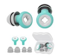 PacuM Tapones para los Oídos con Reducción de Ruido Tapones para los oídos Dormir Reutilizables Contra el Ruido Silicona Lavables Antiruido Cabezal reemplazable (verde)