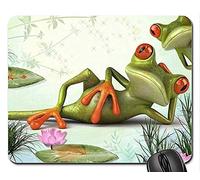 Pad Alfombrilla de ratón, Alfombrilla de ratón para Juegos A066 Frog's Cool Life Mouse Pad, Mousepad