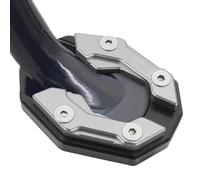 Pad - Aluminum Alloy 2.83x2.24x0.55in Motorcycle Support Plate, Anti Slip Side Stand Base, Parking Foot Extension, Terrain Stability Enhancer | Heavy Duty Support Pad for B