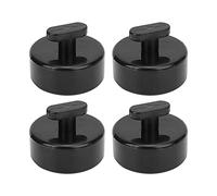 Pad de Goma para Gato Hidráulico, Juego de 4 Piezas, Negro, Elevación Segura para C6 - Resistente al Calor, Ajuste, Accesorio Automotriz