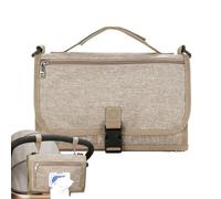 Pad Portativa Campio - Estación de cambio de pañal impermeable con bolsillo para toallitas y alfombrilla desmontable | Pad cambio del bebé frmimmamente con diseño para pensar, creaciones y el
