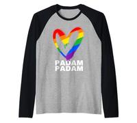 Padam Padam - Mes del Orgullo LGBTQ+ - Heartbeat Padam Padam Camiseta Manga Raglan