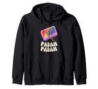 Padam Padam - Mes del Orgullo LGBTQ+ - Retro Heartbeat Rainbow Sudadera con Capucha