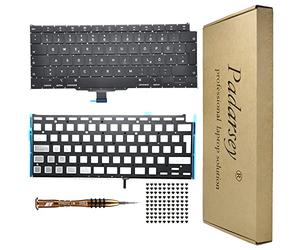 Padarsey Teclado alemán QWERTZ de repuesto compatible con MacBook Air Retina de 13 pulgadas A2179 2020 + teclado tornillos + destornillador