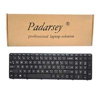 Padarsey Teclado con marco compatible con HP Pavilion 15E 15N 15T 15-N 15-E 15-E000 15-N000 15-N100 15T-E000 15T-N100 15-e087sr 708168-001 710248-001 7198. 53-001 749658-001 Series Black US Layout