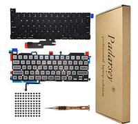 Padarsey Teclado retroiluminado de repuesto compatible con MacBook Pro de 13 pulgadas A2289 lanzado en 2020, diseño de EE. UU., tornillos de teclado y destornillador