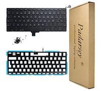 Padarsey - Teclado retroiluminado de Repuesto para portátil con 80 Tornillos PCE para MacBook Pro Unibody de 13 Pulgadas A1278 2008 2009 2010 2011 2012 2013 2014 2015