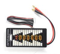 Padarsey XT60 Placa de Carga paralela 2S-6S Lipo Placa de Cargador de batería con Conector de 4 mm Bullet Banana para Cargador Imax B6 B6AC