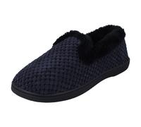 Padders Zapatillas De Casa Con Trama Y Ribete Misha Mujer Navy Popcorn