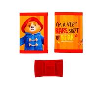 Paddington Bear - Cartera infantil de tres pliegues, color naranja, monedas, billetes, monedero original, multicolor, Talla única, Triple plegable